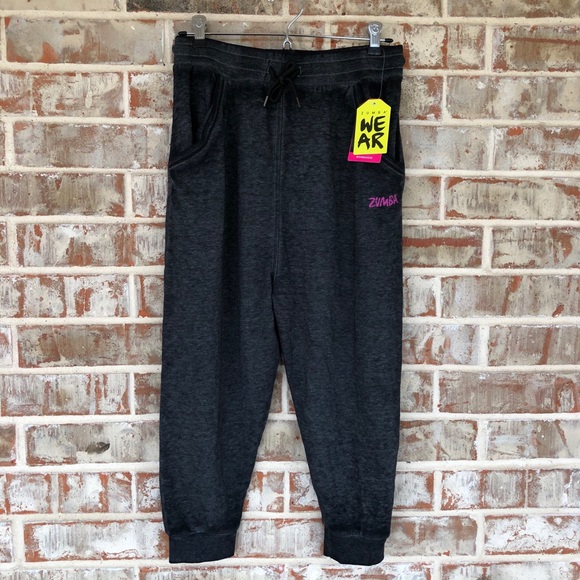 Zumba LOVE Capri Sweatpants Pocket Joggers XS S - Picture 15 of 16